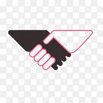 电脑手绘握手图