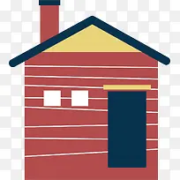 矢量图温馨主题小屋