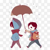 下雨天打伞