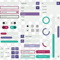 矢量手绘UI界面