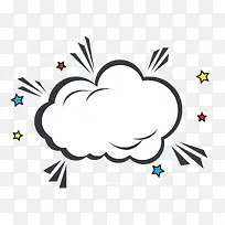 矢量空白漫画风格背景插图