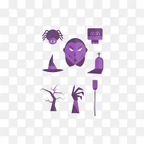 万圣节组图诡异紫色邪恶的人诡异