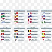 国旗图标世界杯分组