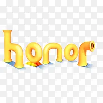 honor字体海报设计