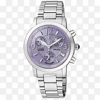 银紫色手表女表西铁城腕表