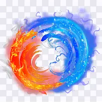 环形冰火对冲免扣素材