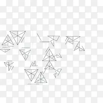 简洁手绘线条三角形