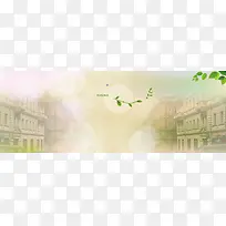 女鞋建筑唯美背景banner
