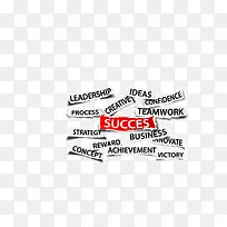 手绘边框succes装饰图