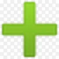 绿色的加号符号 icon