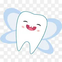 卡通牙齿