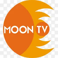 moon tv电视频道标志设计矢量