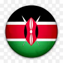 国旗肯尼亚对世界标志图标
