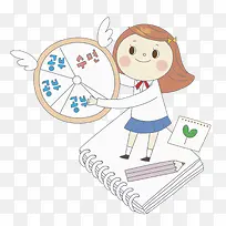 手绘女孩