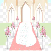 婚礼殿堂的背景
