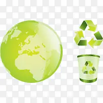 绿色环保回收矢量