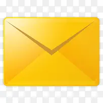 黄色的电子邮件图标