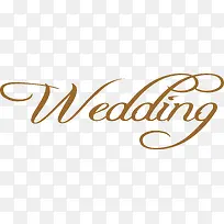 英文Wedding字体婚礼标牌图片