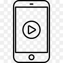 视频智能手机图标