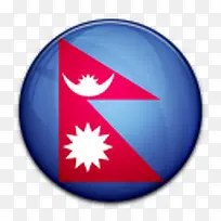 国旗尼泊尔国世界标志