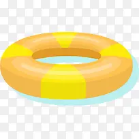 黄色立体玩具游泳圈