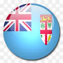 斐济国旗国圆形世界旗