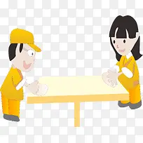 卡通矢量人物图