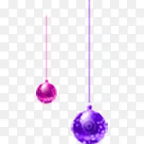 扁平风格质感红色紫色的彩球