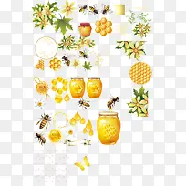 蜜蜂蜂蜜系列装饰