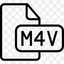 M4V文件类型概述界面符号图标