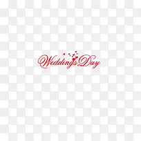 wedding day 字体设计