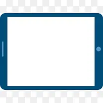 iPad蓝色标示样机