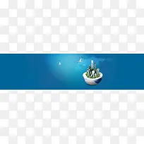 互联网科技背景banner设计