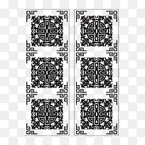 黑色花纹