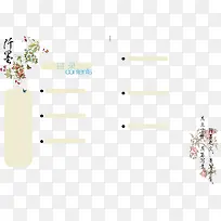 古风杂志目录底纹