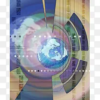 抽象创意地球背景海报高清