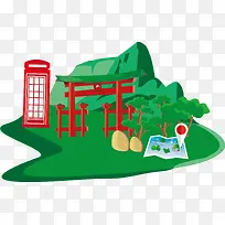 田园风光矢量
