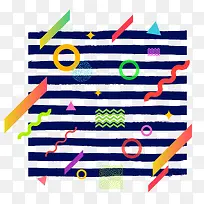 时尚动感潮流点线面素材