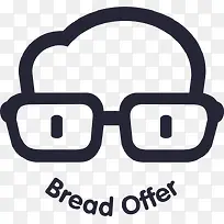 面包求职 黄色镂空 web logo2