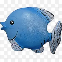 蓝色创意小鱼饰品