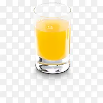 一杯橙汁饮料