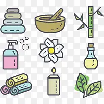 卡通美容院小图标