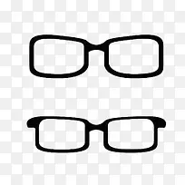 黑白眼镜框