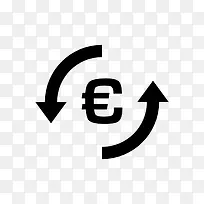 欧元货币兑换图标