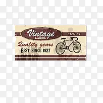 自行车复古贴纸商标