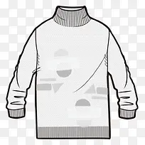 长领服装款式图