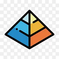 彩色三角形几何数据分析