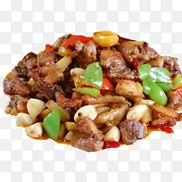 产品实物青椒土豆鸡块