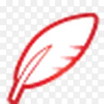 基本羽毛笔红超级单声道