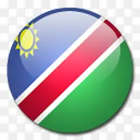 纳米比亚国旗国圆形世界旗